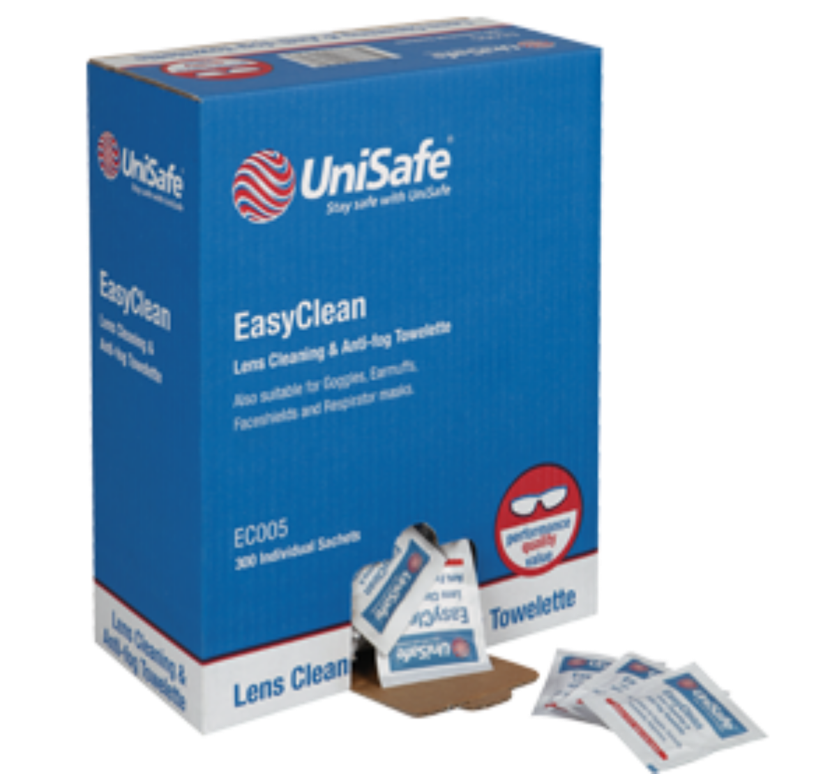 Picture of Unisafe Lens Cleaner Anti Fog Wipe in Satchets (Box 300)