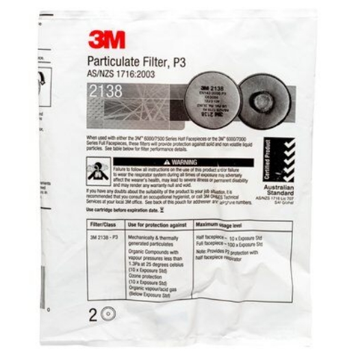 Picture of 3M GP2/GP3 Toxic Particulates, Nuisance Level Acid Gases and Organic Vapour with Low Vapour Pressure Filter