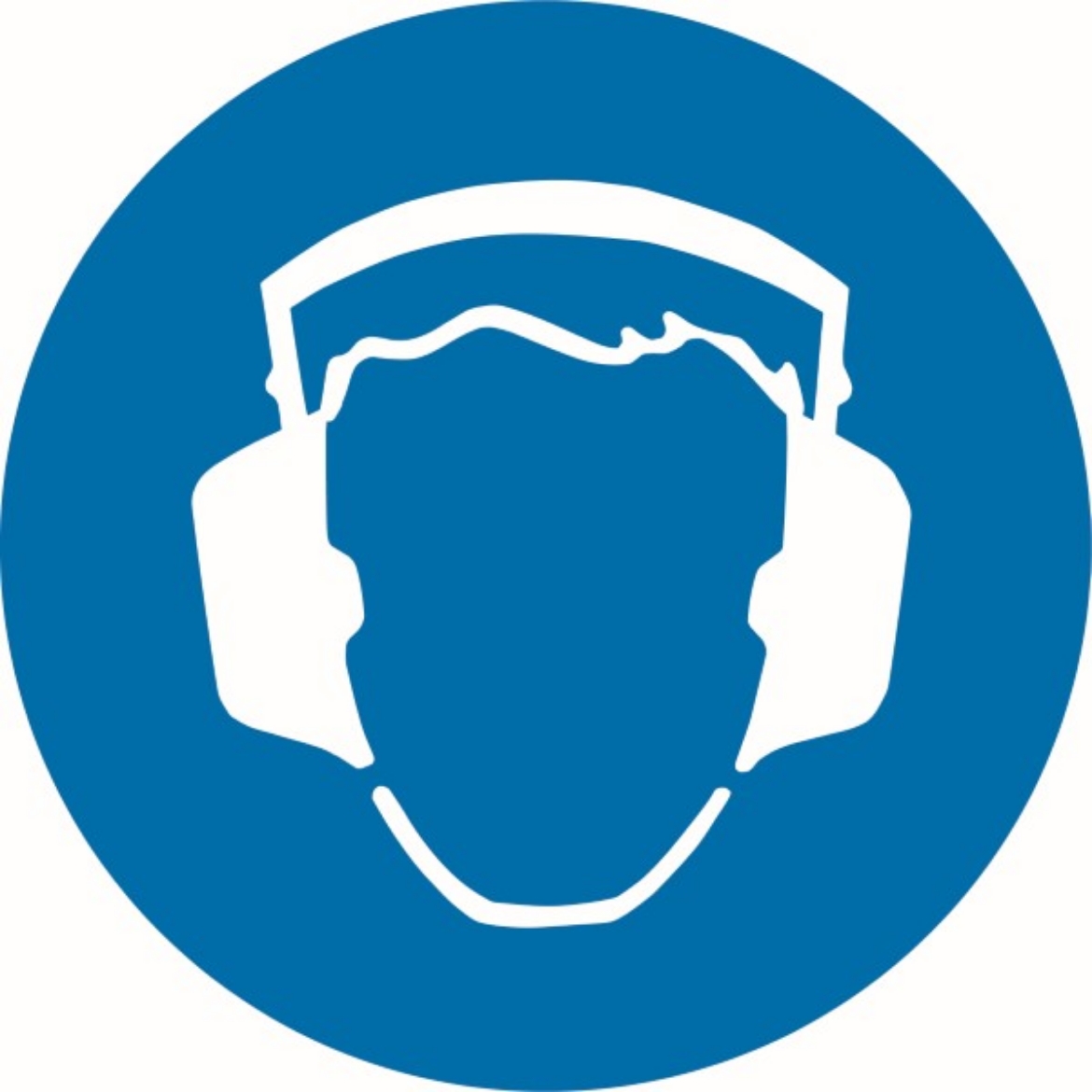 Picture of 200mm Disc - Self Adhesive - Hearing Protection Pictogram