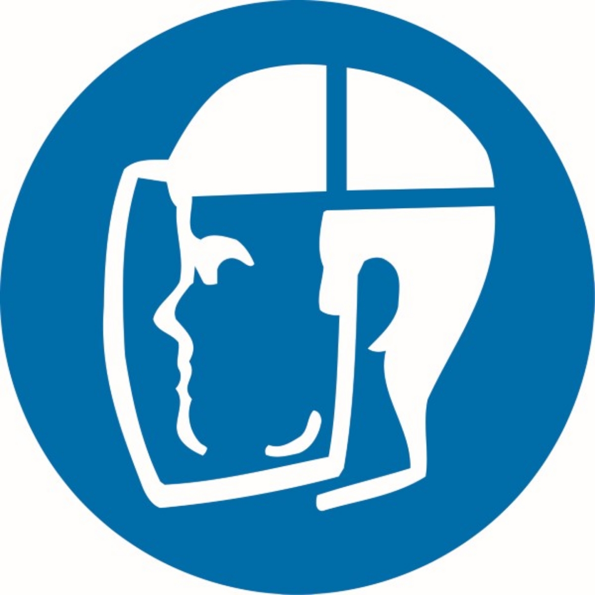 Picture of 90x55mm - Self Adhesive - Sheet of 10 - Face Shield Must be Worn