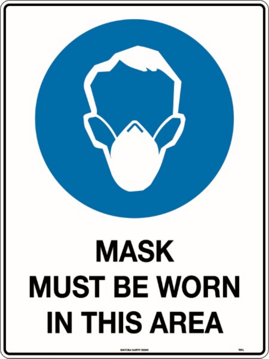 Picture of 300x225mm - Poly - Mask Must be Worn in This Area