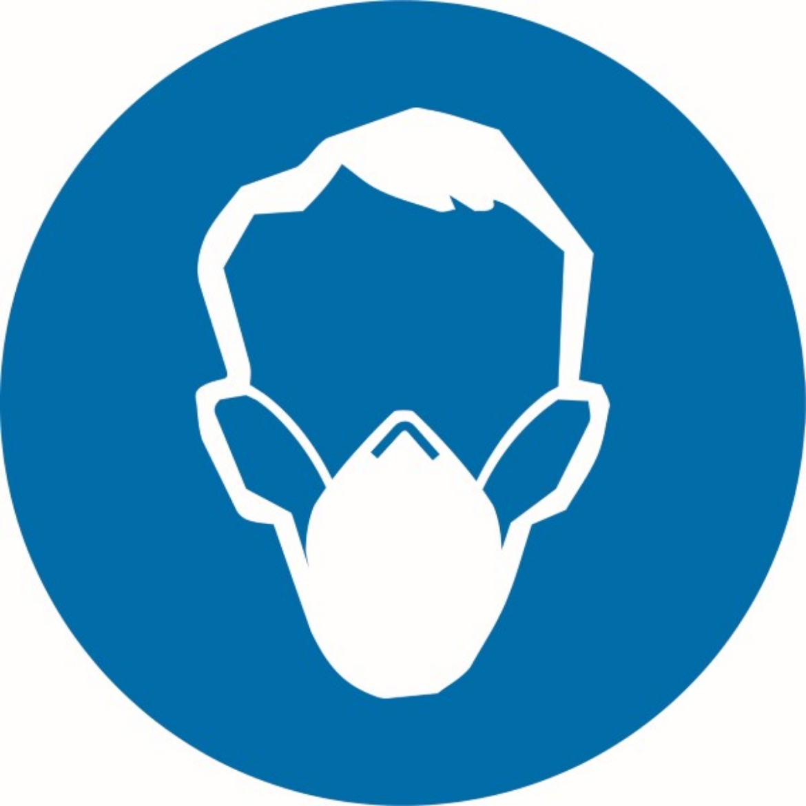 Picture of 50mm Disc - Self Adhesive - Sheet of 12 - Mask Pictogram