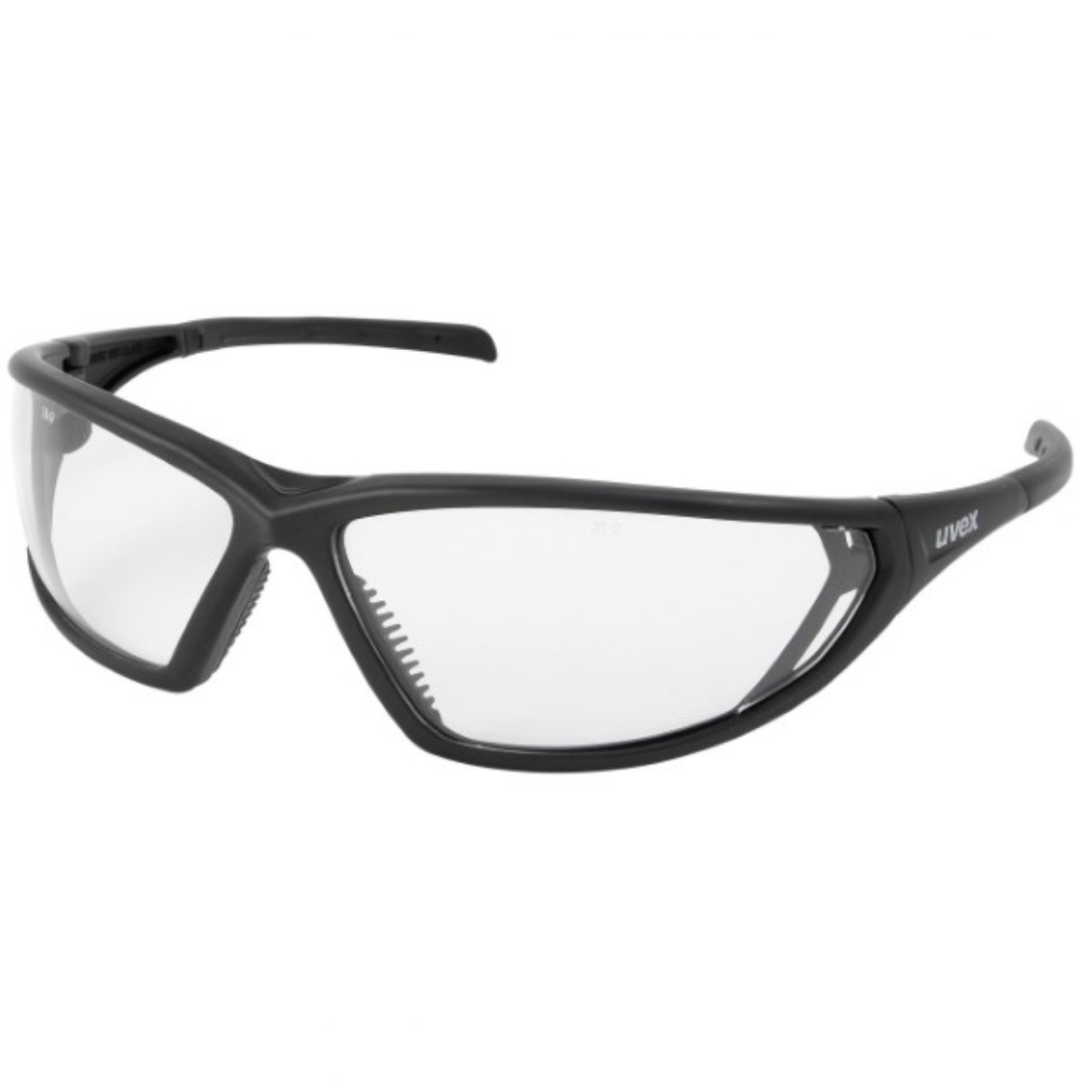 Picture of Uvex Warrior Safety Glasses Black Frame Clear Anti fog Lens (EW10001)