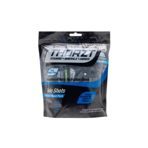 Picture of Thorzt Electrolyte Thirst Aid 4g Sugar Free Solo Shot Sachet - Makes 600ml 5 Mixed Fruit Flavours