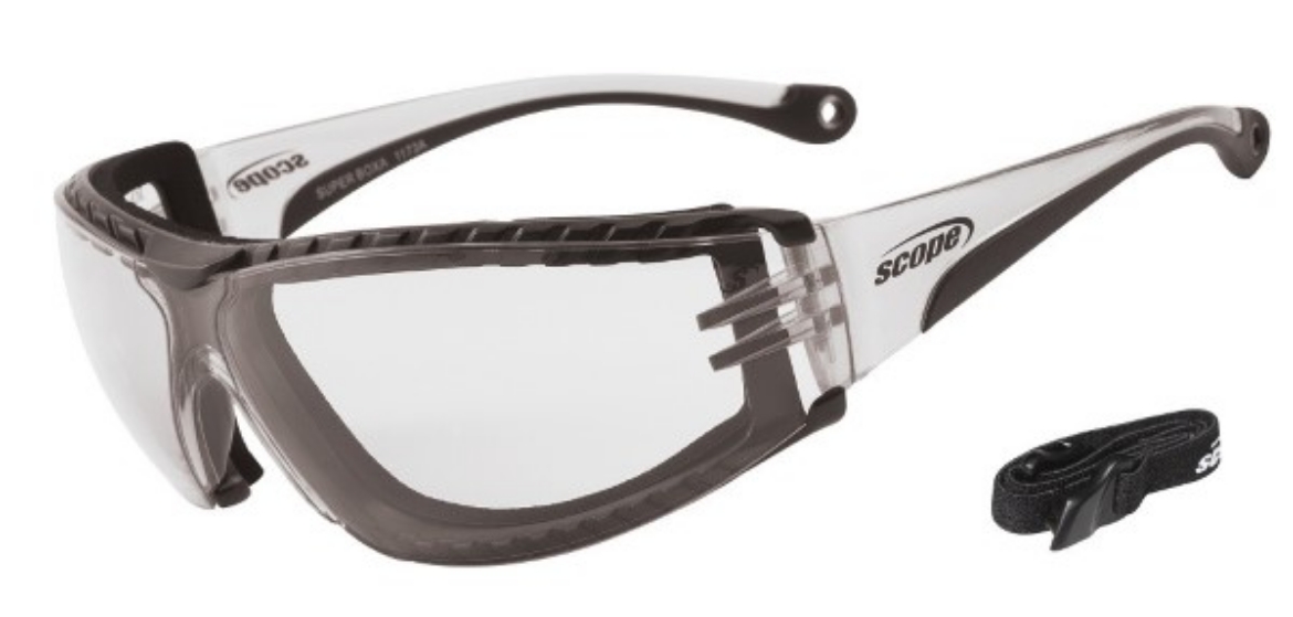Picture of Scope Super Boxa Titanium Clear Lens with Positive Seal