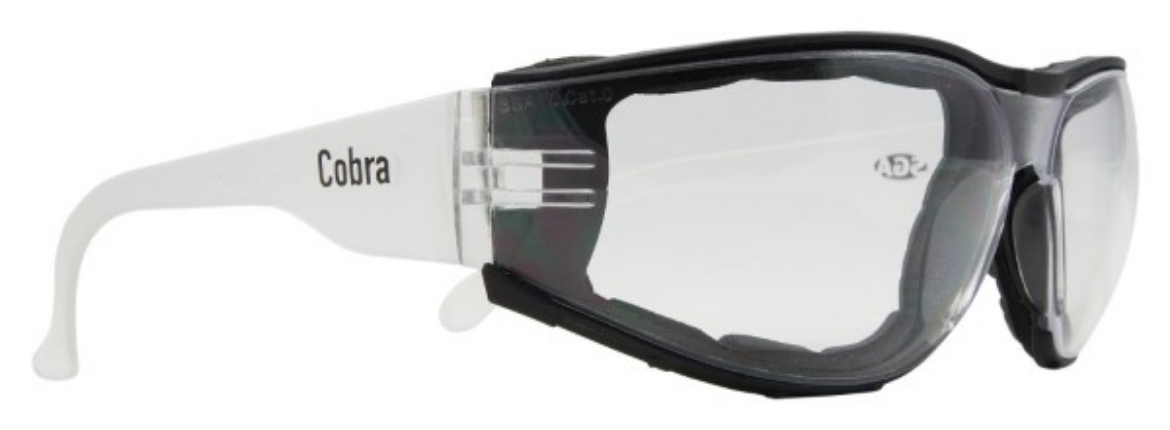 Picture of SGA Cobra Safety Glasses Clear Lens with Foam Gasket