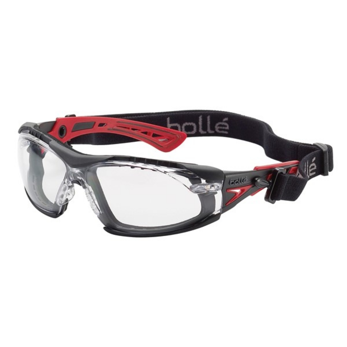 Picture of Bolle Rush Plus Platinum Safety Glasses with Positive Seal Clear Lens