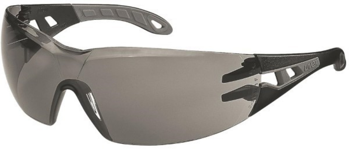 Picture of Uvex Pheos Safety Glasses Black/Grey Frame Grey Lens