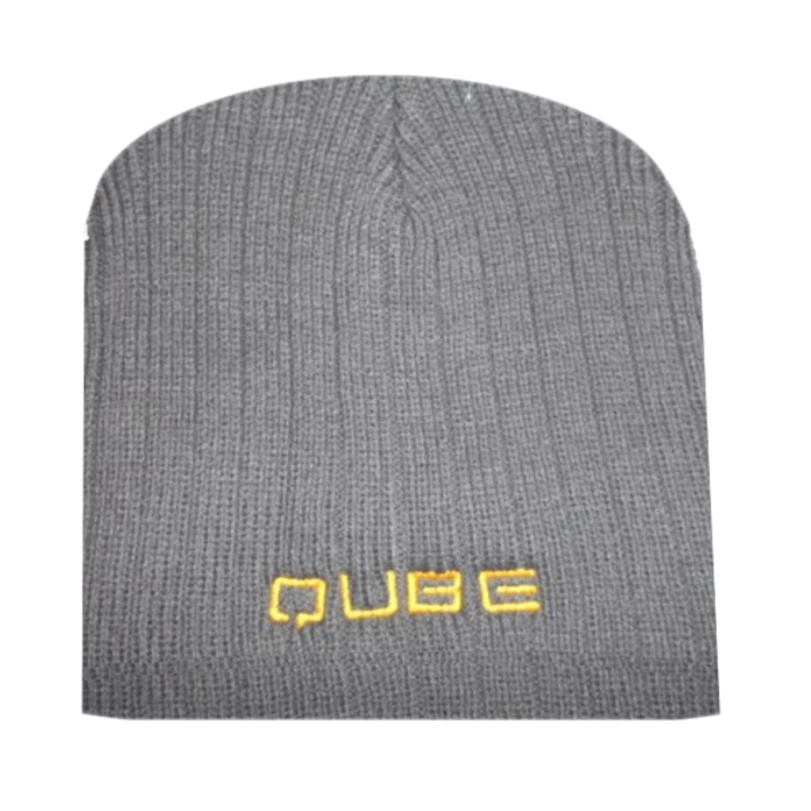 Picture of Charcoal Cable Knit Beanie with QUBE Embroided Logo