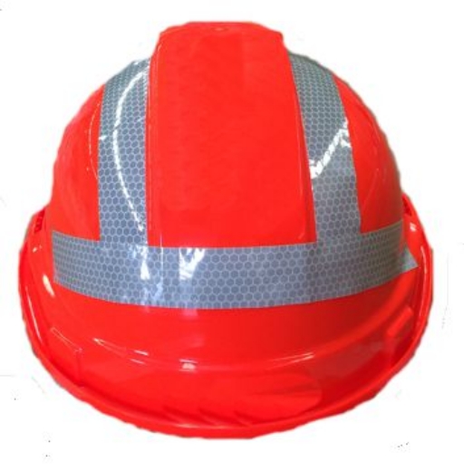 Picture of Unisafe UniLite Hard Hat Unvented Fluro Orange with Reflective Tape