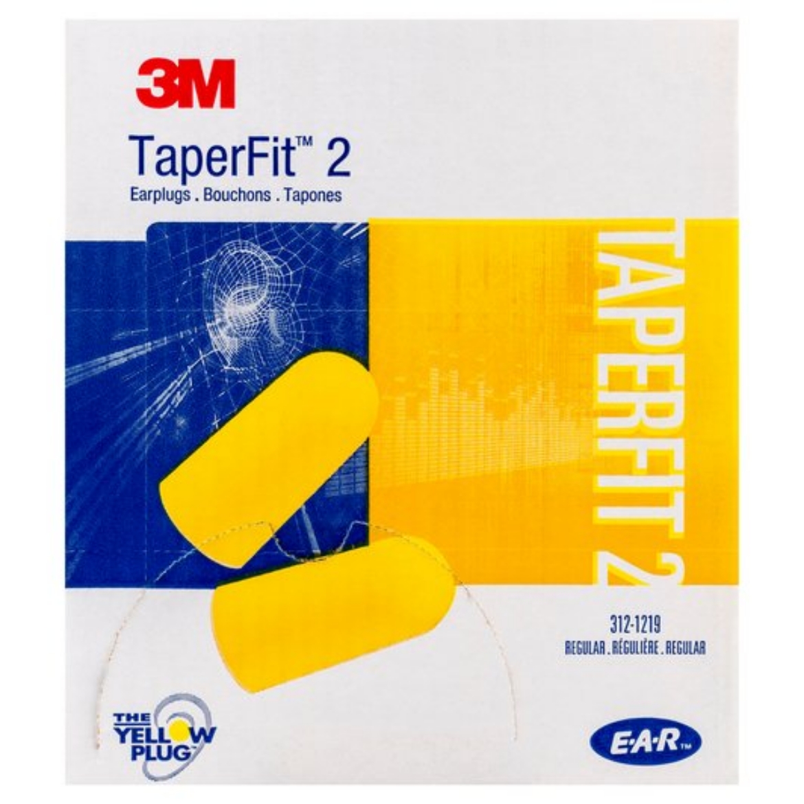 Picture of 3M E-A-R Taperfit Large Uncorded Earplugs in Polybag Class 5 26dB