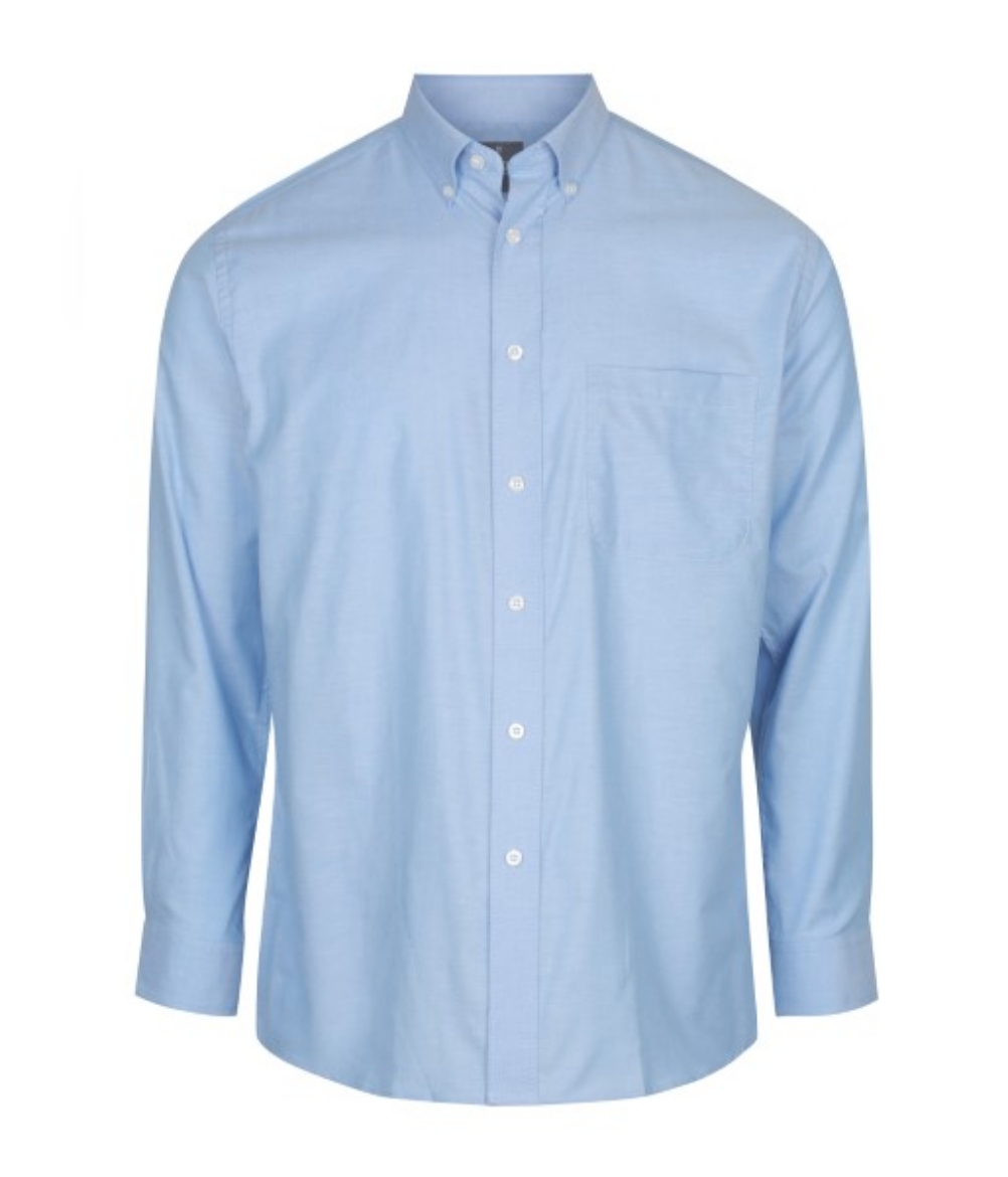Picture of Gloweave Mens Oxford Weave Button Down Collar Long Sleeve Shirt