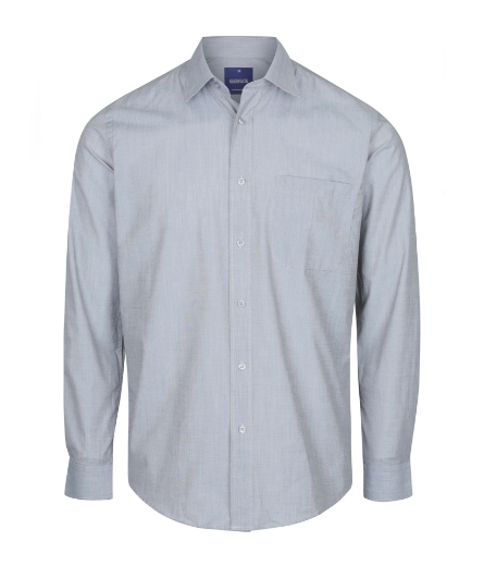 Picture of Gloweave Mens Smith End on End Contemporary Fit Long Sleeve Shirt