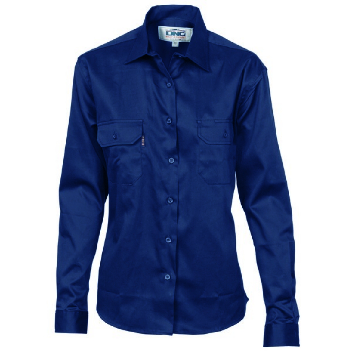 Picture of DNC Ladies Cotton Drill Work Shirt Long Sleeve