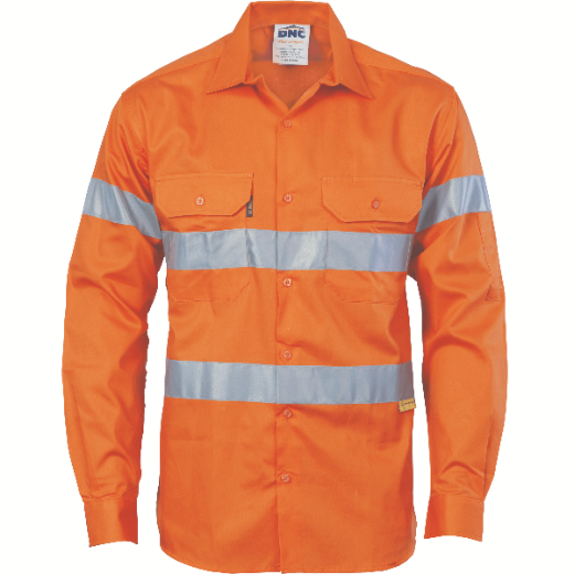 Picture of DNC Cotton Drill Shirt Long Sleeve RT1 Reflective Tape