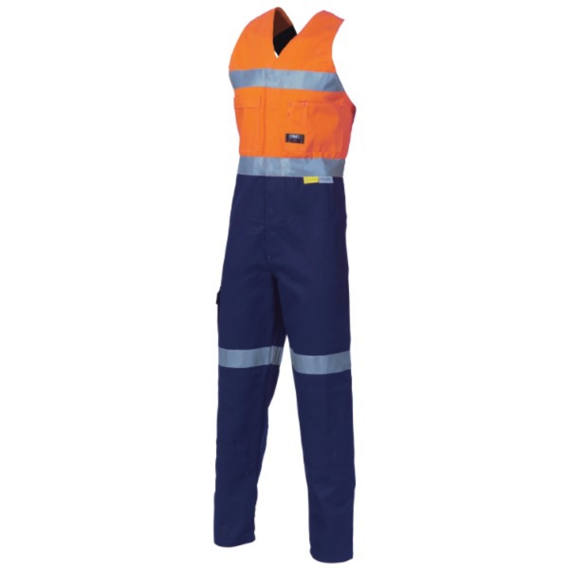 Picture of DNC Cotton Drill Action Back Overalls Reflective Tape 2 Tone