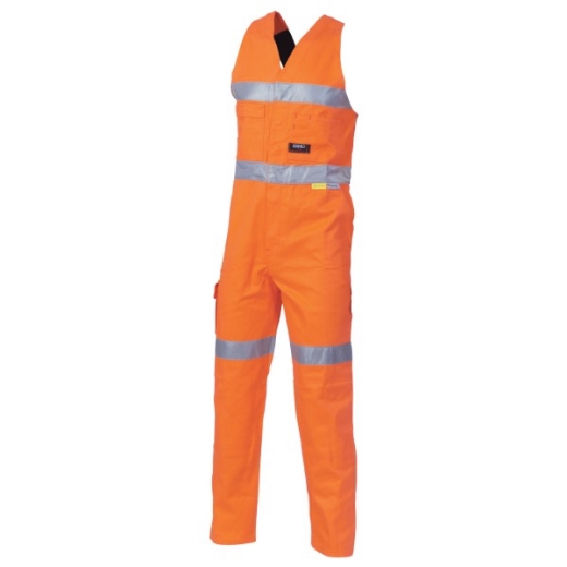 Picture of DNC Cotton Drill Action Back Overalls Reflective Tape 2 Tone