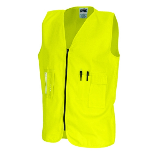 Picture of DNC Safety Vest ID Pocket Zip Front 100% Polyester