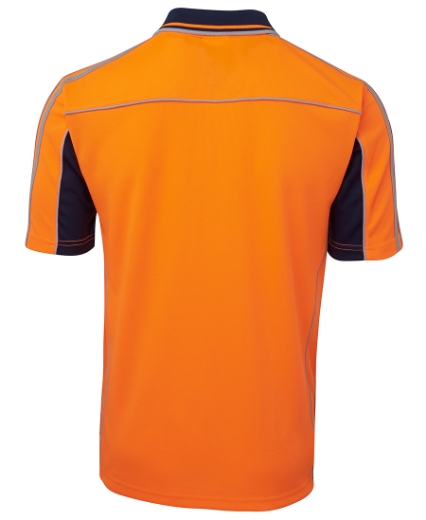 Picture of JB's Hi Vis Arm Tape Polo Shirt Short Sleeve 100% Polyester 2 Tone