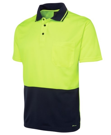 Picture of JB's Hi Vis Traditional Polo Shirt Short Sleeve 100% Polyester 2 Tone