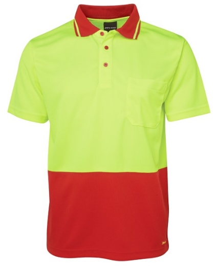 Picture of JB's Hi Vis Traditional Polo Shirt Short Sleeve 100% Polyester 2 Tone