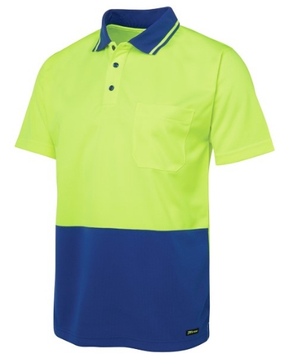 Picture of JB's Hi Vis Traditional Polo Shirt Short Sleeve 100% Polyester 2 Tone