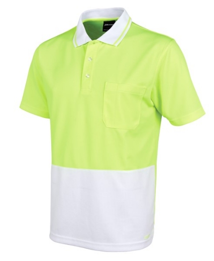 Picture of JB's Hi Vis Traditional Polo Shirt Short Sleeve 100% Polyester 2 Tone