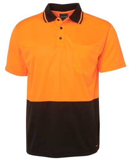 Picture of JB's Hi Vis Traditional Polo Shirt Short Sleeve 100% Polyester 2 Tone