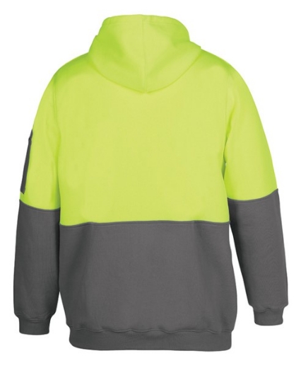 Picture of JB's Hi Vis Fleecy Pull Over Hoodie 80% Polyester 20% Cotton 2 Tone