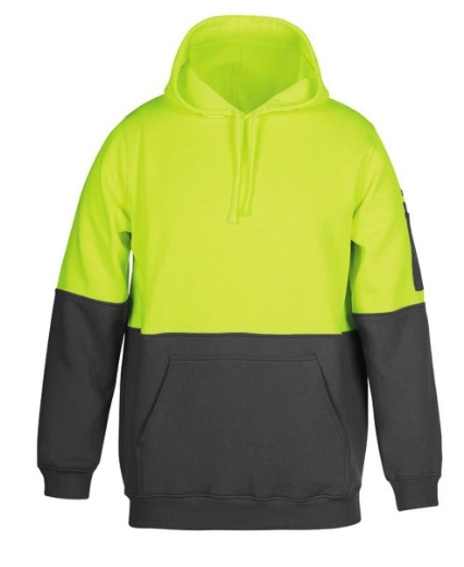 Picture of JB's Hi Vis Fleecy Pull Over Hoodie 80% Polyester 20% Cotton 2 Tone