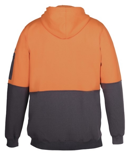 Picture of JB's Hi Vis Fleecy Pull Over Hoodie 80% Polyester 20% Cotton 2 Tone