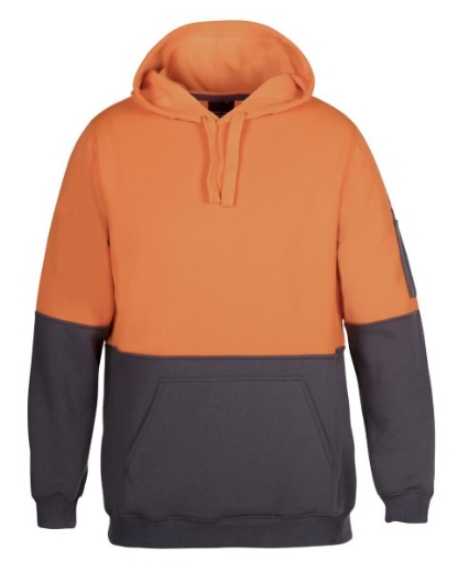 Picture of JB's Hi Vis Fleecy Pull Over Hoodie 80% Polyester 20% Cotton 2 Tone