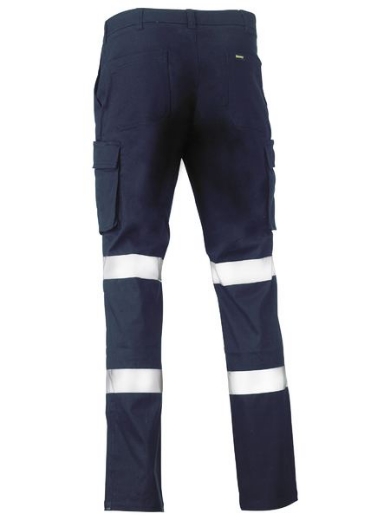 Picture of Bisley Stretch Cotton Drill Cargo Pants with Biomotion Stretch Reflective Tape