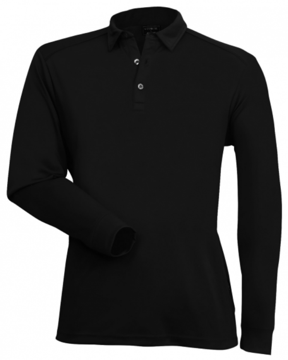 Picture of Stencil Mens Freshen Polo Shirt Long Sleeve