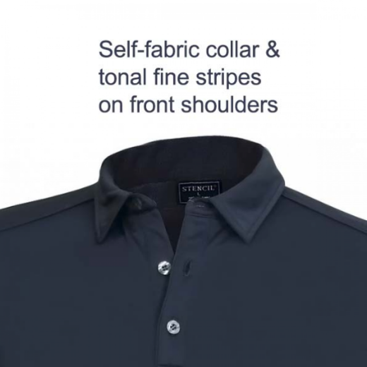 Picture of Stencil Mens Freshen Polo Shirt Long Sleeve