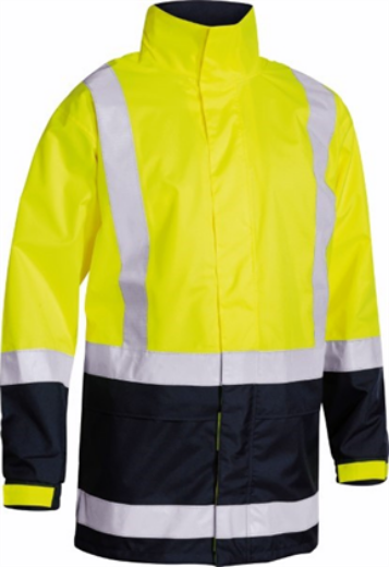 Picture of Bisley Rain Jacket with H Pattern Reflective Tape
