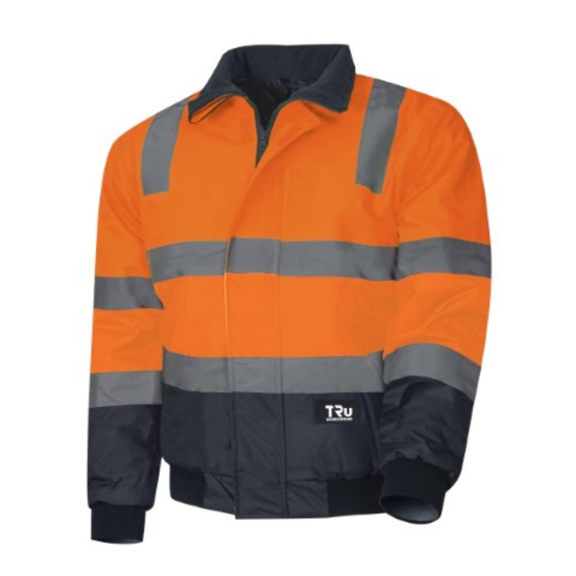 Picture of Tru Workwear Pilot Jacket Oxford Polyester with Reflective Tape 2 Tone