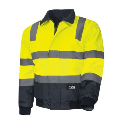 Picture of Tru Workwear Pilot Jacket Oxford Polyester with Reflective Tape 2 Tone
