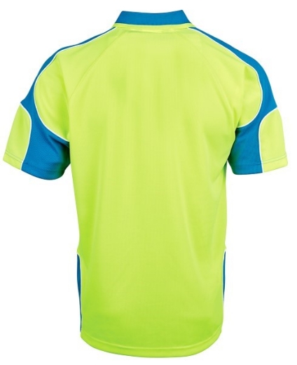Picture of JB's Hi Vis Arm Panel Polo Shirt Short Sleeve 100% Polyester 2 Tone