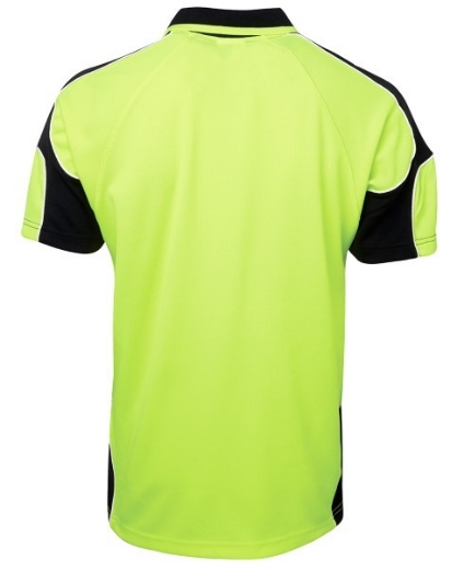 Picture of JB's Hi Vis Arm Panel Polo Shirt Short Sleeve 100% Polyester 2 Tone