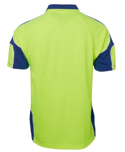Picture of JB's Hi Vis Arm Panel Polo Shirt Short Sleeve 100% Polyester 2 Tone