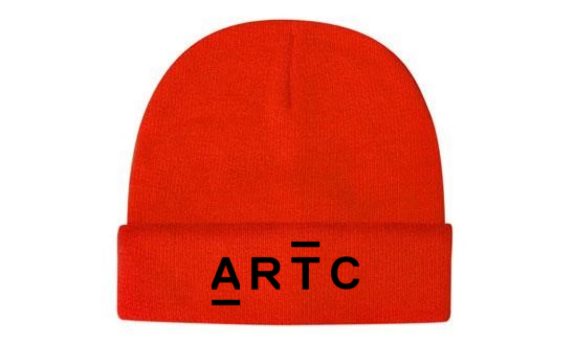Picture of Beanie Luminescent Safety Acrylic Hi Vis Orange Including ARTC Embroided Logo (PH10033)