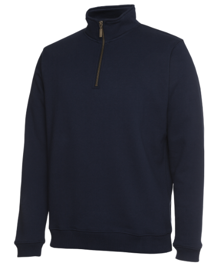 Picture of JB's Adults Fleece 1/2 Zip Sweat Cotton/Polyester