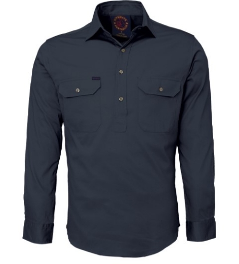 Picture of Ritemate Cotton Drill Shirt Closed Front Long Sleeve