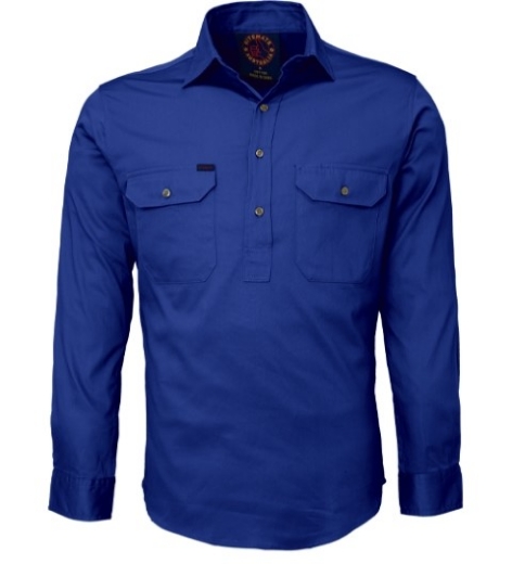 Picture of Ritemate Cotton Drill Shirt Closed Front Long Sleeve