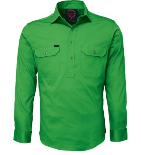 Picture of Ritemate Cotton Drill Shirt Closed Front Long Sleeve