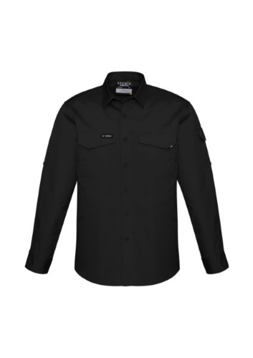 Picture of Syzmik Mens Rugged Cooling Shirt 100% Cotton Ripstop Long Sleeve