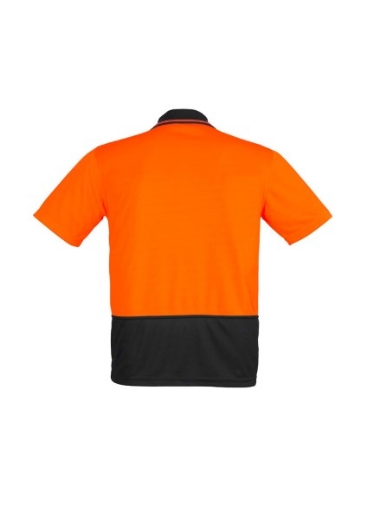 Picture of Syzmik Unisex Hi Vis Basic Spliced Polo Shirt 100% Polyester Short Sleeve