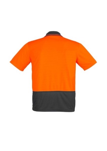 Picture of Syzmik Unisex Hi Vis Basic Spliced Polo Shirt 100% Polyester Short Sleeve