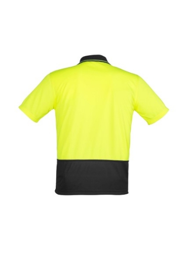 Picture of Syzmik Unisex Hi Vis Basic Spliced Polo Shirt 100% Polyester Short Sleeve